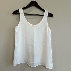 Cuyana Ivory Silk Tank